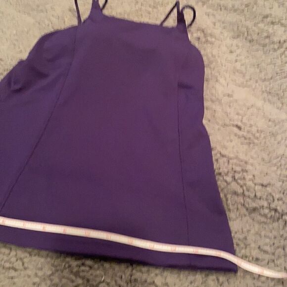 Athleta Tankini Top Swimsuit Sz 32 C Purple - Picture 11 of 12